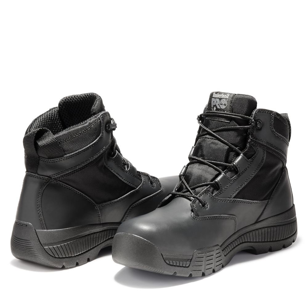 Botas Pro Timberland Argentina Hombre - Pro Valor™ Duty 6\" Soft Toe - Negras - TYIHRS-016